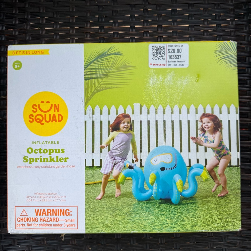 Inflatable Octopus Sprinkler - Blue